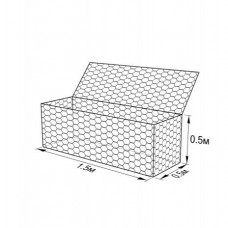 Габион ГСИ-К-1,5х0,5х0,5-С60-2,4/3,4-ЦП