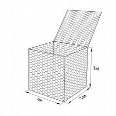 Габион ГСИ-К-1,0х1,0х1,0-С80-2,7-Ц