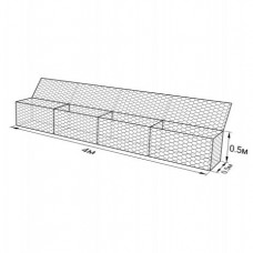 Габион ГСИ-К-4,0х0,5х0,5-С100-3,0-Ц